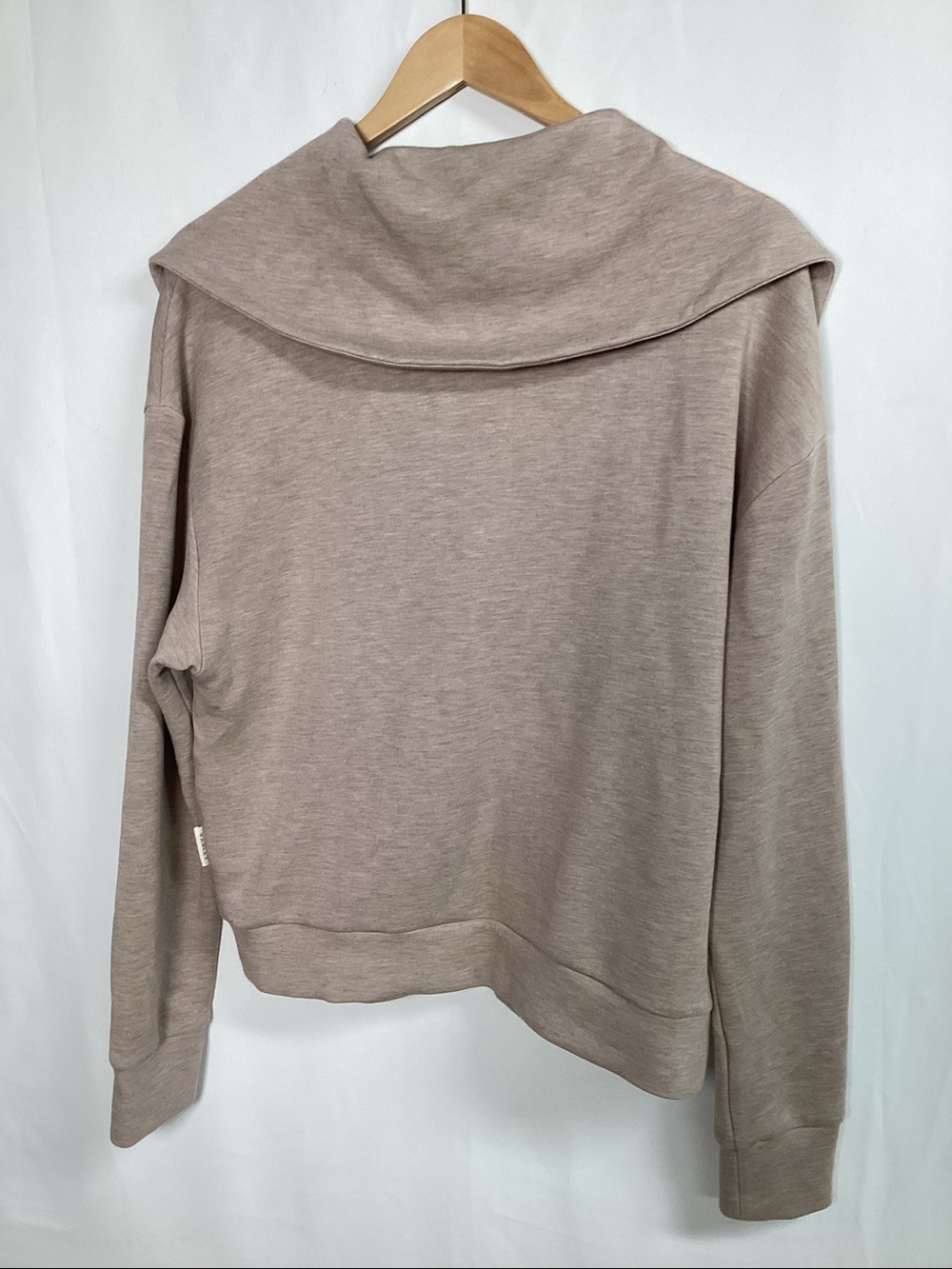 VARLEY Yates Half Zip Sweat Taupe Size Medium - Picture 9 of 12